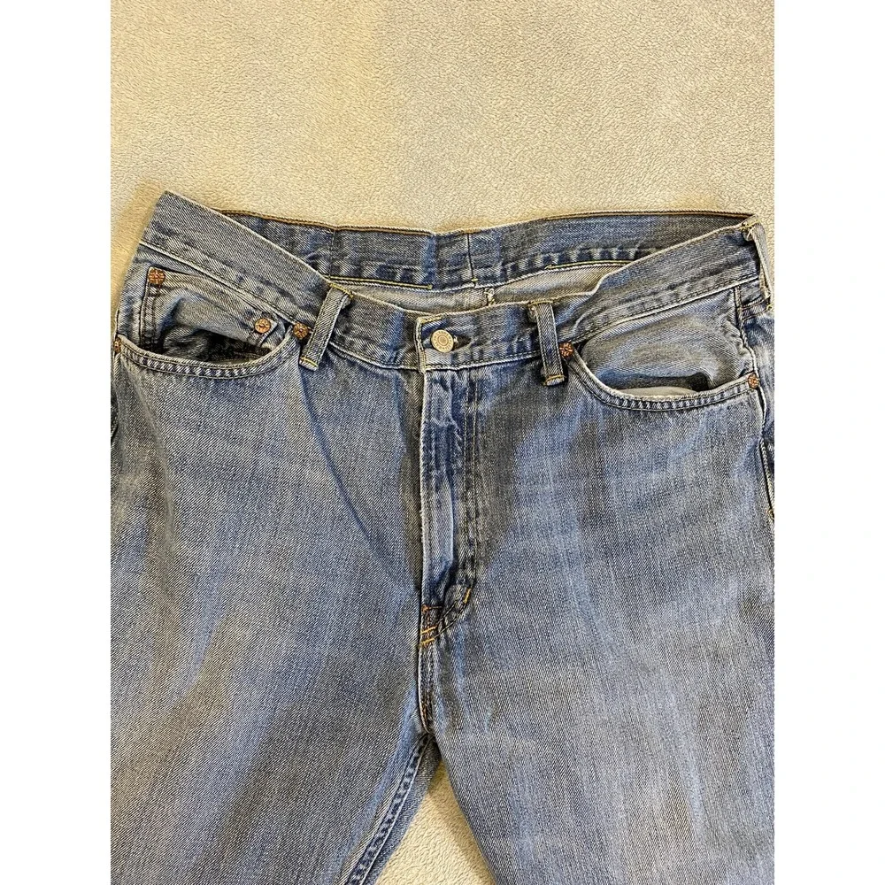 Polo Ralph Lauren Jeans Mens 34x35 867 Classic Straight Light Wash Blue Denim